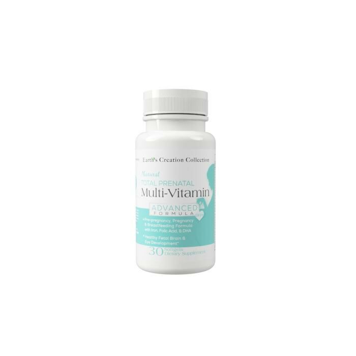 Вітамины для жінок, Для жіночого здоров'я  Earth's Creation Total Prenatal 150mg DHA - 30 софт гель