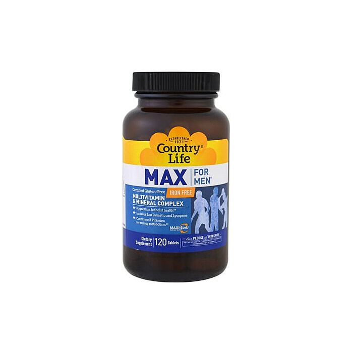 Витамины для мужчин Country Life Max For Men 120 табл