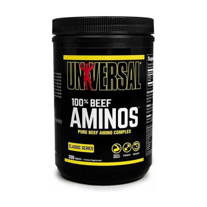 Амінокислотний комплекс Universal Nutrition 100% Beef Aminos 200 tab