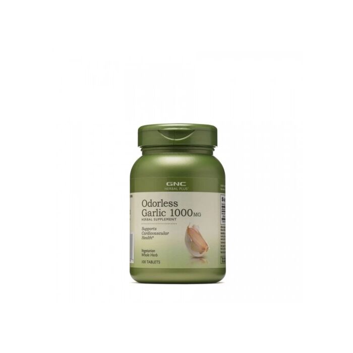 Спеціальна добавка GNC Herbal Plus Odorless Garlic 1000 mg - 100 tabl