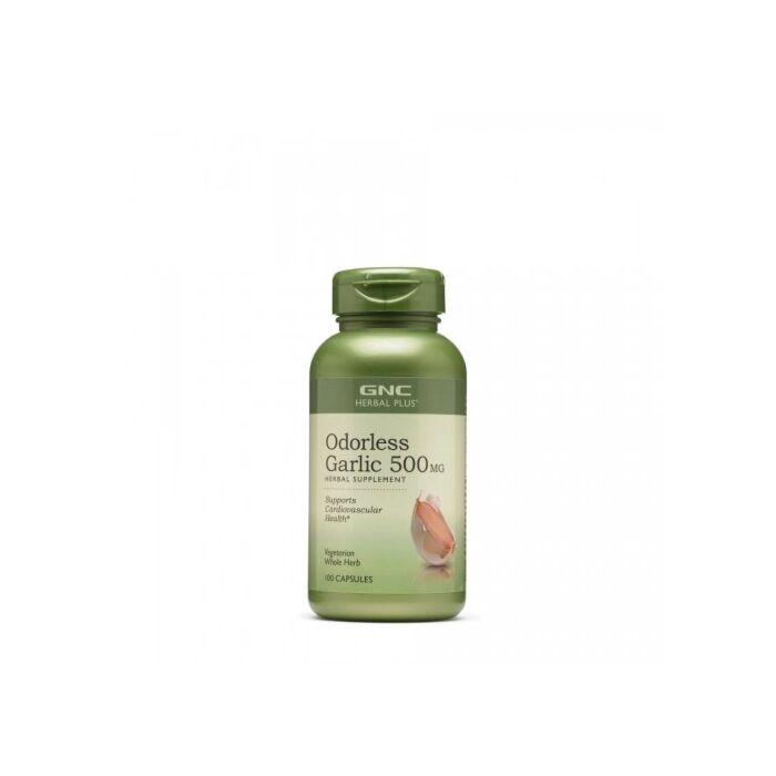 Спеціальна добавка GNC Herbal Plus Odorless Garlic 500 mg - 100 tabl