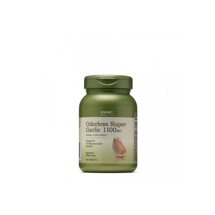 Спеціальна добавка GNC Herbal Plus Odorless Super Garlic 1100 mg - 100 tabl