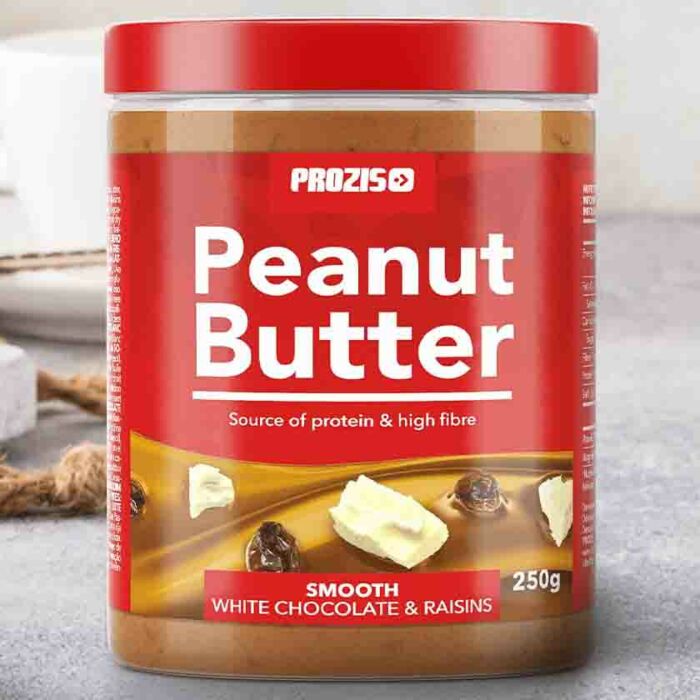 Арахисовое масло  White Chocolate and Raisins Peanut Butter 250 грамм