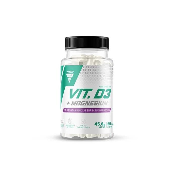 Магній Trec Nutrition VIT. D3 + Magnesium 60 capsules