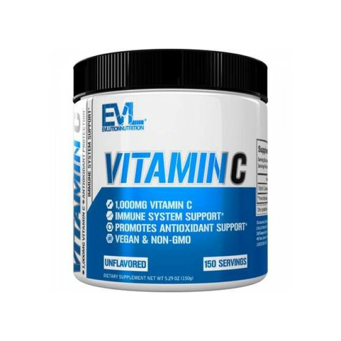 Витамин С Evlution Nutrition VITAMIN C 150 порций UNFLAVORED 150 G (exp 04/23)