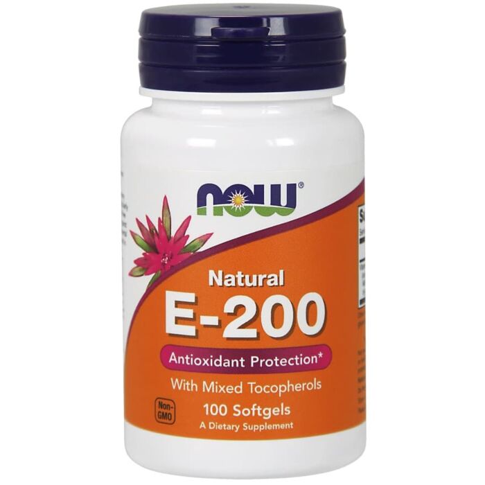 Вітамин E NOW Natural E-200 100 капсул