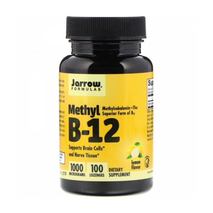 Витамин B Jarrow Formulas Метил B-12 со вкусом лимона, 1000 мкг, 100 леденцов