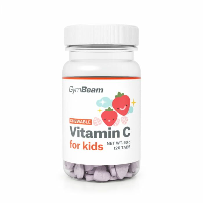 Витамины для детей GymBeam Жевательный витамин С для детей - 120 таблеток