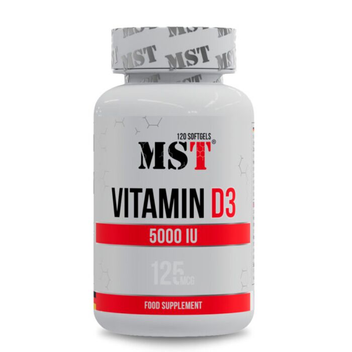Вітамин D MST Vitamin D3 5000 IU 120 softgels