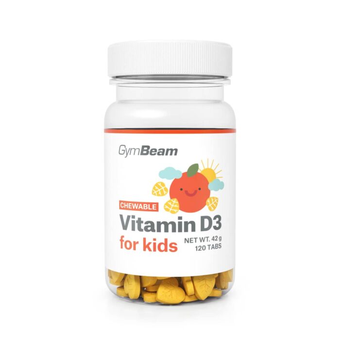 Витамин D GymBeam Chewable Vitamin D3 for Kids - 120 tabl