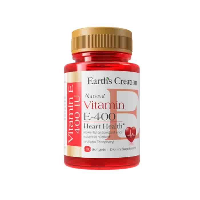 Вітамин E Earth's Creation Vitamin E 400 D-alpha - 100 софт гель