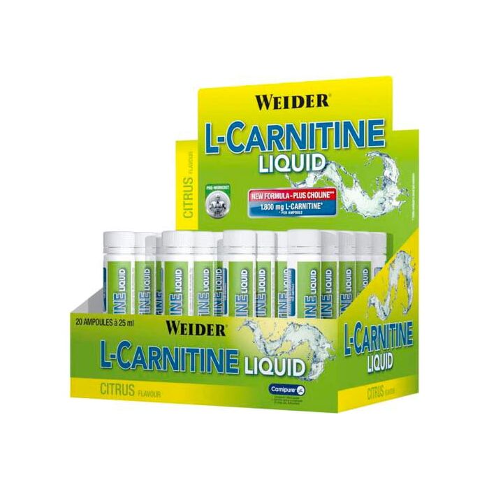 Л-карнітин Weider L-Carnitine 1800 Liquid 20x25 ml