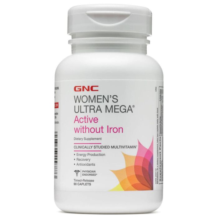 Витамины для женщин GNC Womens Ultra Mega No Iron 90 каплет