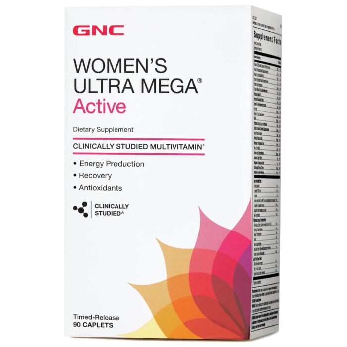 Витамины для женщин GNC Women's Ultra Mega Active 90 каплет