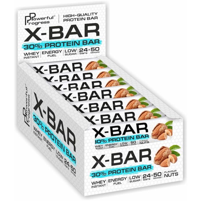 Батончики Powerful Progress X-BAR - 30% Whey Protein Bar 50g
