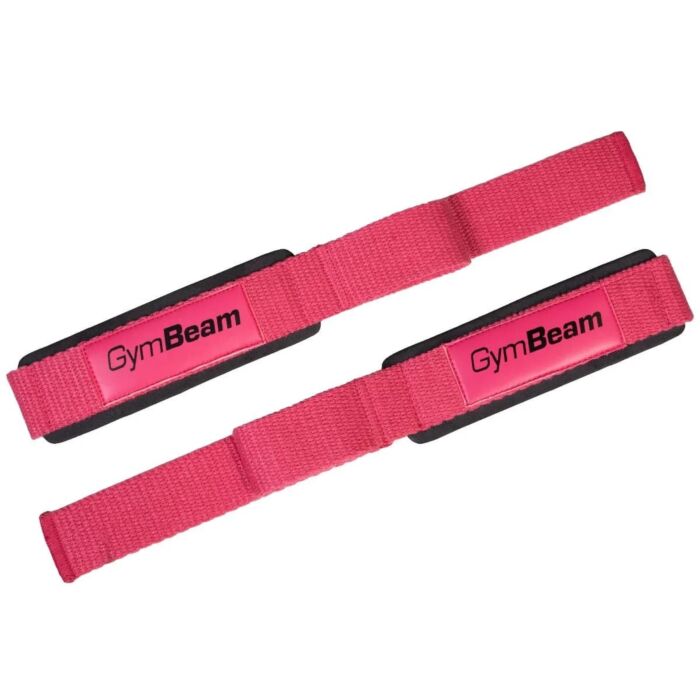 Лямки GymBeam Лямки для тяги X-Grip розовые