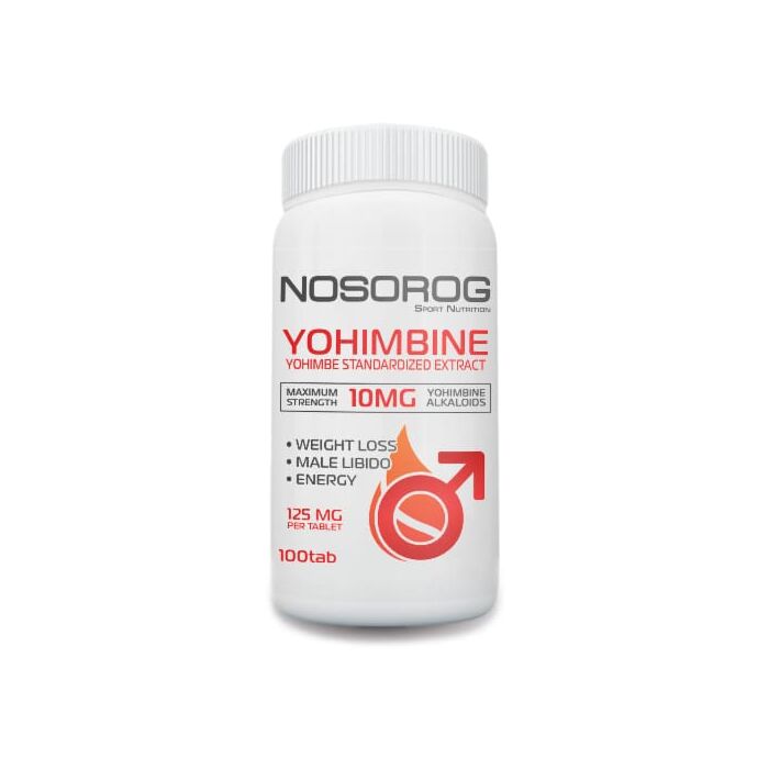 Жироспалювач Nosorog Yohimbine - 100 таблеток