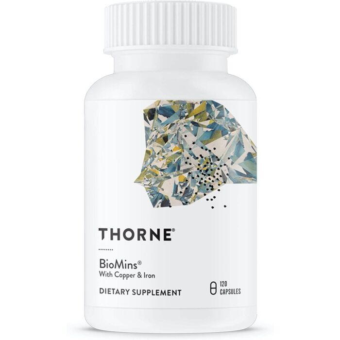 Мінерали Thorne Research BioMins with Copper & Iron, 120 капсул