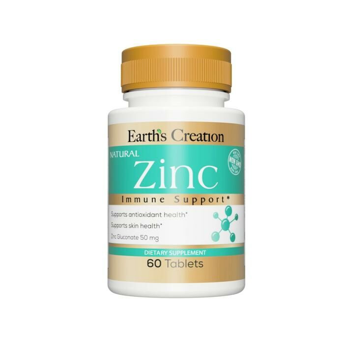 Цинк Earth's Creation Zinc Gluconate 50 mg - 100 таб