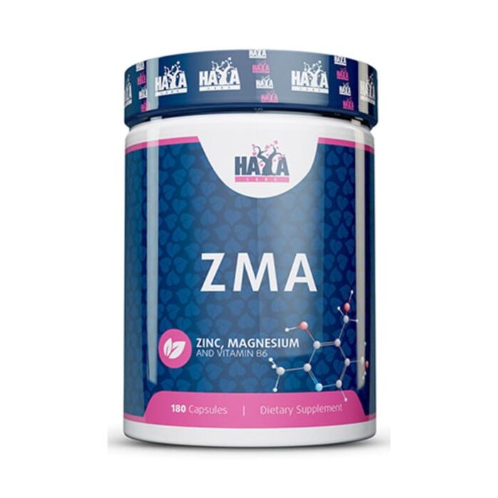 Цинк, магния аспартат плюс витамин В6 Haya Labs ZMA - 180 capsules