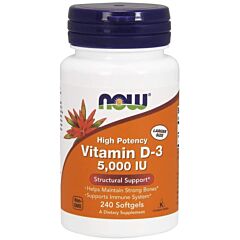 Vitamin D-3 5000 IU . 240 softgels