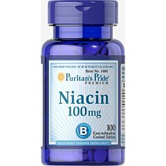 Niacin 100 mg - 100 Tablets