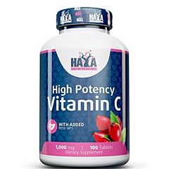 High Potency Vitamin C 1000mg with rose hips - 100 таб