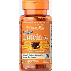 Картинка Puritan's pride Lutein 6 mg with Zeaxanthin 200 Softgels
