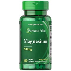 Картинка Puritan's pride Magnesium 250 mg 100 caplets