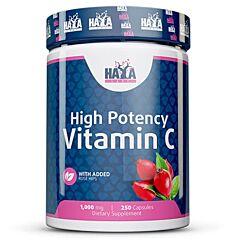 High Potency Vitamin C 1000mg with rose hips - 250 капс	 