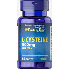 Картинка Puritan's pride L-Cysteine 500 mg 50 Capsules