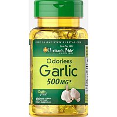 Картинка Puritans pride Odorless Garlic 500 mg 100 Softgels