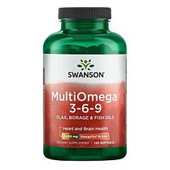 MultiOmega 3-6-9 Flax, Borage & Fish Oils, 220 гель.капс 