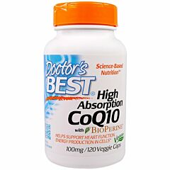 Коэнзим Q10 Высокой Абсорбации BioPerine, 100 мг, 120 гелевых капсул