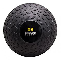 Картинка PowerSystem Мяч SlamBall для кросфита и фитнеса PS-4114 3кг рифленый
