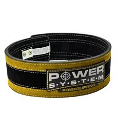 Картинка PowerSystem Пояс для тяжелой атлетики Stronglift PS-3840 Black/Yellow