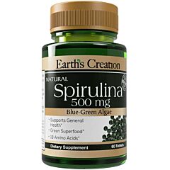 Фото\Картинка	Earth‘s Creation	Spirulina 500 mg - 60 таб