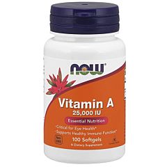 NOW - Vitamin A 25000IU (100 softgels)