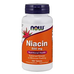 NOW - Niacin 500mg t.r. (100 tabs)