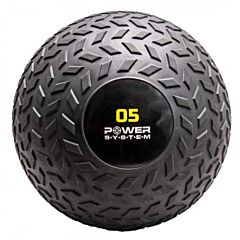 Картинка PowerSystem Мяч SlamBall для кросфита и фитнеса PS-4115 5кг рифленый