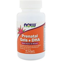 NOW - Prenatal Gels + DHA (90 softgel)