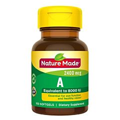 Картинка Nature Made Nature Made Vitamin A 2400 mcg (8000 IU) 100 Softgels