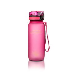 Бутылка для воды в зал Uzspace 650 мл розовая