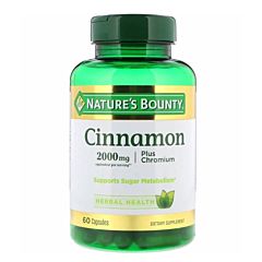 Cinnamon, Plus Chromium, 2000 mg, 60 Capsules (exp 01/22)