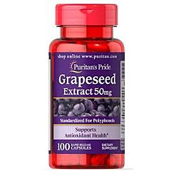 Картинка Puritan's pride Grapeseed Extract 50 mg 100 Capsules