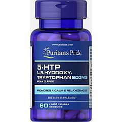 Картинка Puritan's pride 5-HTP 200 mg (Griffonia Simplicifolia) 60 tabs