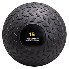 Картинка PowerSystem Мяч SlamBall для кросфита и фитнеса PS-4117 15кг рифленый