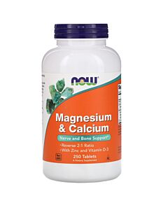 NOW Calcium & Magnesium 2:1 ratio - 250tab