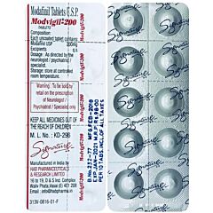 фото Modvigil 200 10 табл HAB Pharmaceuticals
